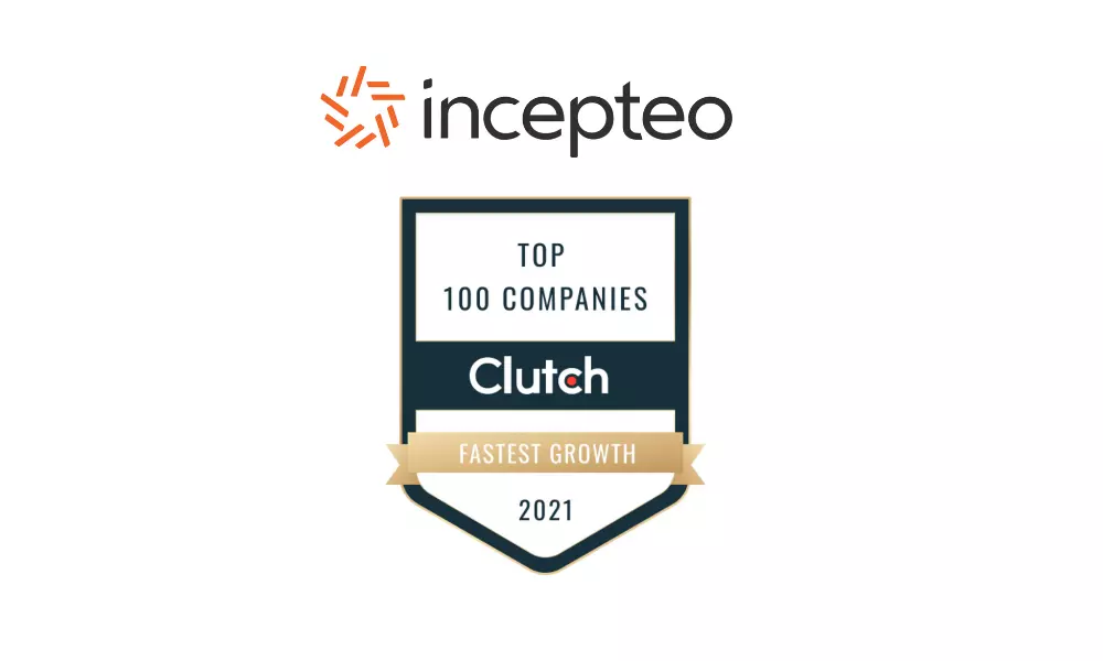 Incepteo Hailed as Clutch Top 100 Agency for Fast Growth