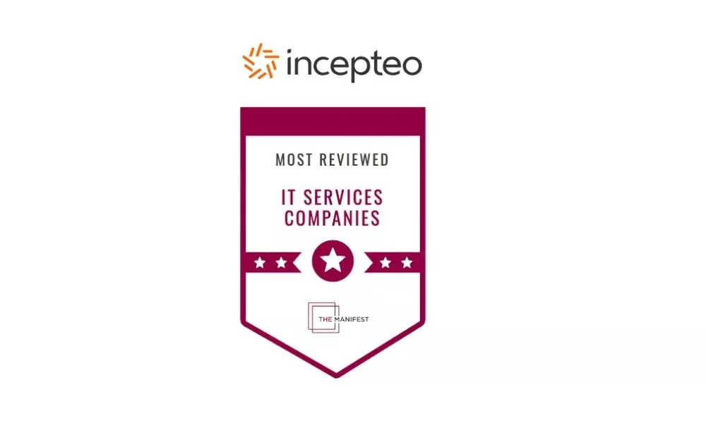 Incepteo is one of the Most Reviewed IT Services Companies as Leading Web Developers in Dallas by The Manifest